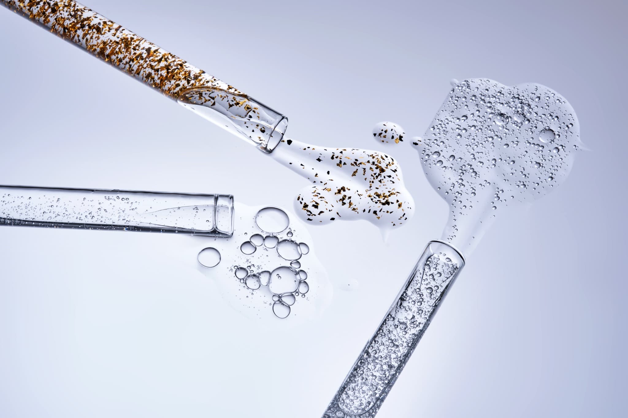 Fórmula cosmética con partículas en suspensión
